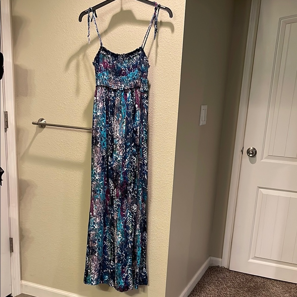 BOGO Motherhood Maternity Maxi Dress with Spaghetti Straps